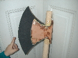 The constructed axe head